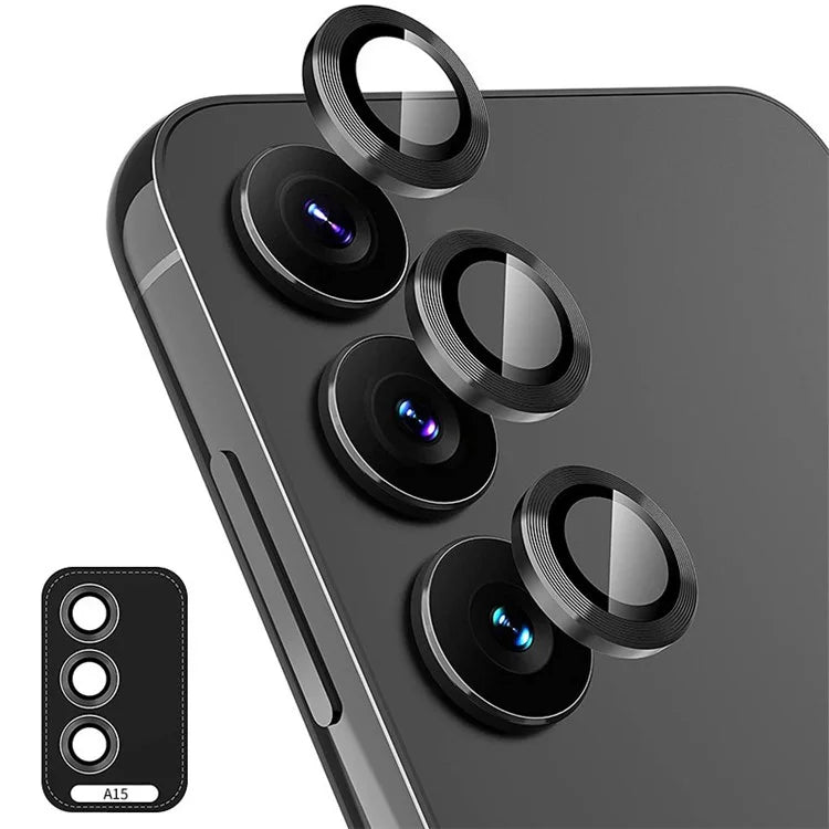 ENKAY HAT PRINCE For Samsung Galaxy A15 4G / 5G Camera Lens Protector Metal Individual Ring Rear Lens Film