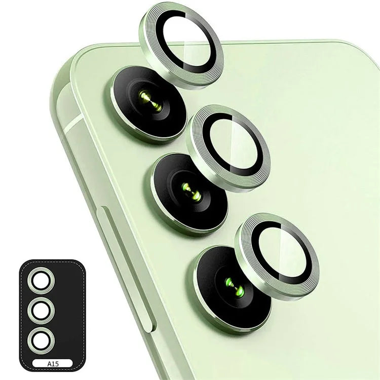 ENKAY HAT PRINCE For Samsung Galaxy A15 4G / 5G Camera Lens Protector Metal Individual Ring Rear Lens Film