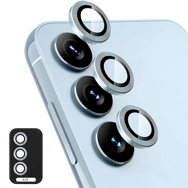 ENKAY HAT PRINCE For Samsung Galaxy A15 4G / 5G Camera Lens Protector Metal Individual Ring Rear Lens Film