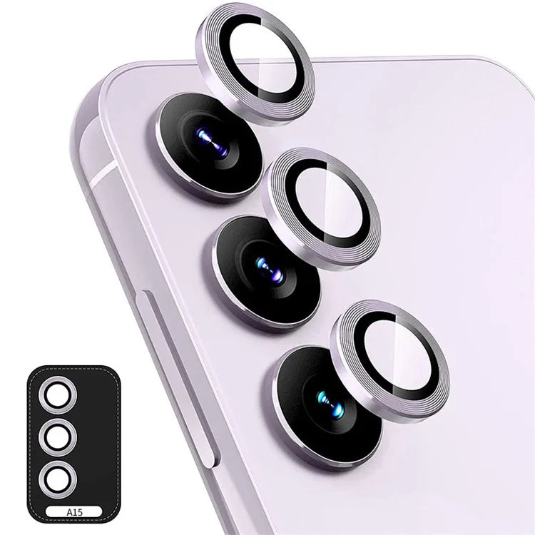 ENKAY HAT PRINCE For Samsung Galaxy A15 4G / 5G Camera Lens Protector Metal Individual Ring Rear Lens Film