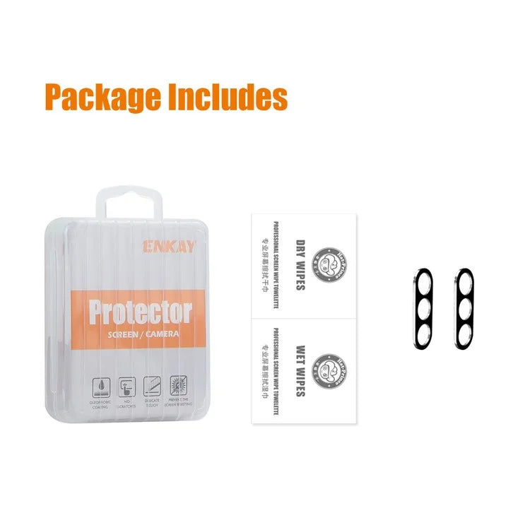 ENKAY HAT PRINCE 2Pcs For Samsung Galaxy A25 5G (Global) (161.0 x 76.5 x 8.3mm) Camera Lens Protector Tempered Glass