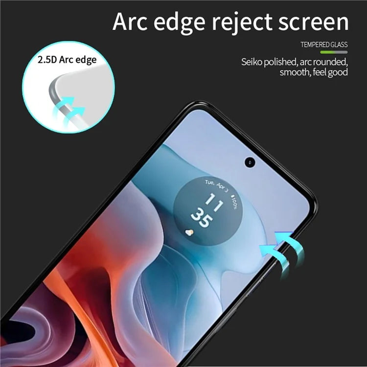 PINWUYO JK Tempered Glass Film Series-2 for Motorola Moto G34 5G Screen Protector Anti-explosion
