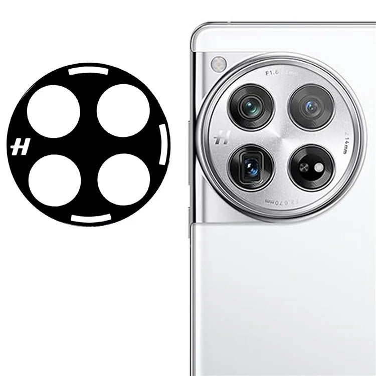 For OnePlus 12 5G Camera Lens Protector Tempered Glass Lens Film Silk Printing