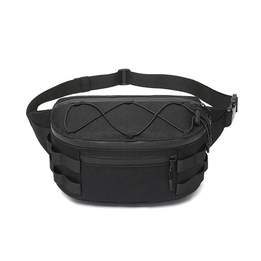 OZUKO 9340 Outdoor Molle Chest Bag Oxford Cloth Multi-function Men Waist Pack