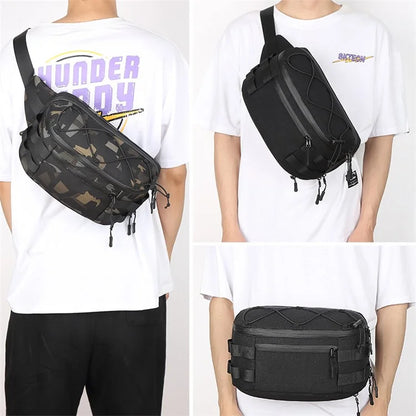 OZUKO 9340 Outdoor Molle Chest Bag Oxford Cloth Multi-function Men Waist Pack