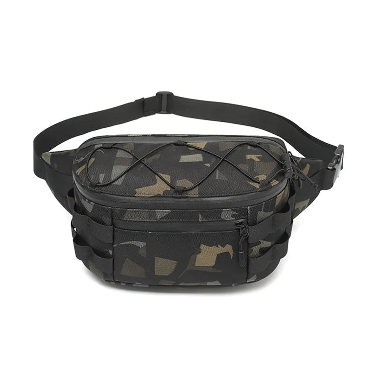 OZUKO 9340 Outdoor Molle Chest Bag Oxford Cloth Multi-function Men Waist Pack