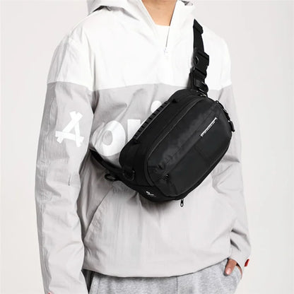 OZUKO 9260 Men Waterproof Crossbody Chest Bag Outdoor Sports Waist Bag