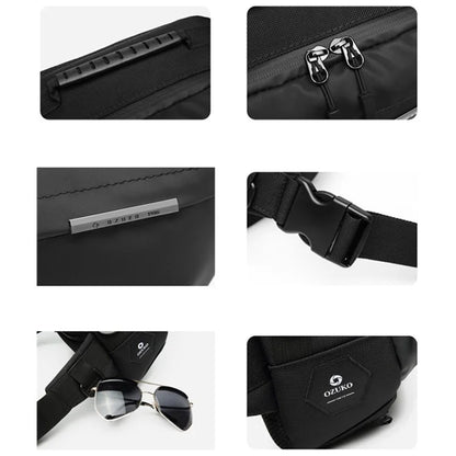 OZUKO 9260 Men Waterproof Crossbody Chest Bag Outdoor Sports Waist Bag