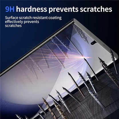 2Pcs Screen Protector for Samsung Galaxy S24 Ultra High Aluminum-silicon Glass Film with 2Pcs Camera Lens Protector