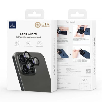 WIWU LG-003 For iPhone 15 Pro Rear Lens Protector Anti-Scratch Camera Lens Film