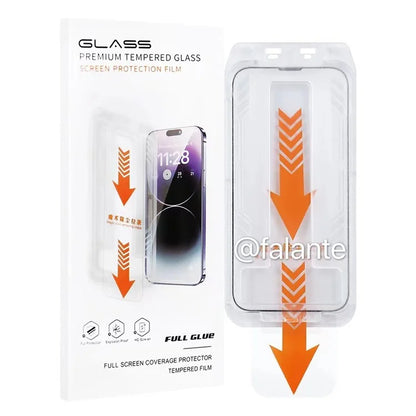 For iPhone 14 Pro Max Privacy Tempered Glass Screen Protector Auto Dust-Elimination Installation