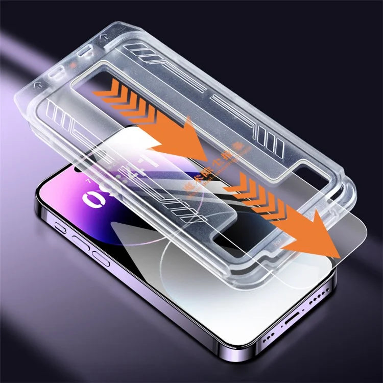 For iPhone 14 Pro Screen Protector Ultra Clear Automatic Dust Removal Protective Flim