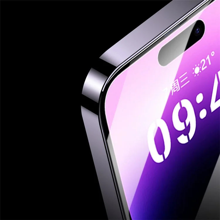 For iPhone 14 Pro Screen Protector Ultra Clear Automatic Dust Removal Protective Flim