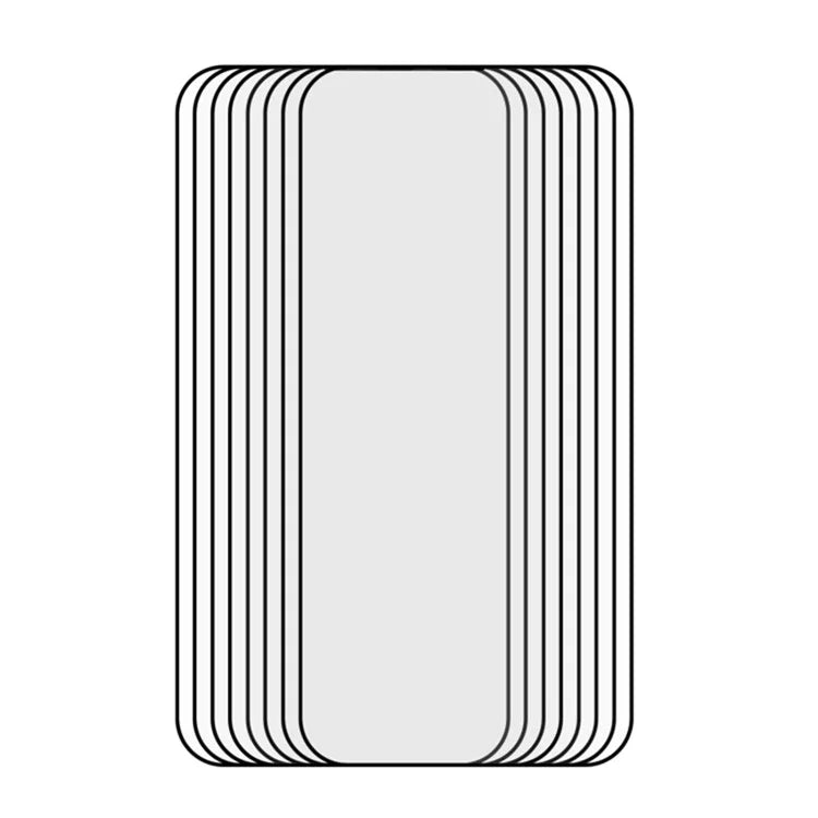 25Pcs For iPhone 13 Medium Alumina Glass Screen Protector Silk Printing Film
