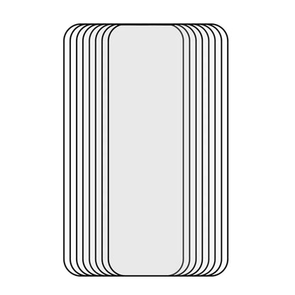 25Pcs For iPhone 13 Medium Alumina Glass Screen Protector Silk Printing Film