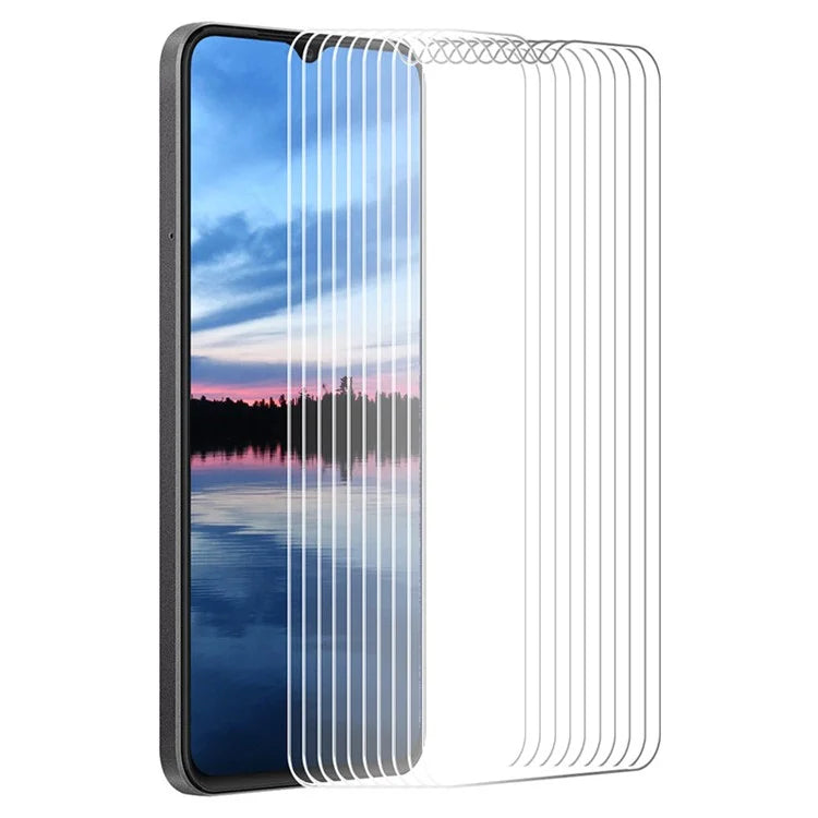 ENKAY HAT PRINCE 10Pcs For Oppo A18 4G  /  A38 4G High Aluminum-silicon Glass Large Arc Edge HD Screen Film