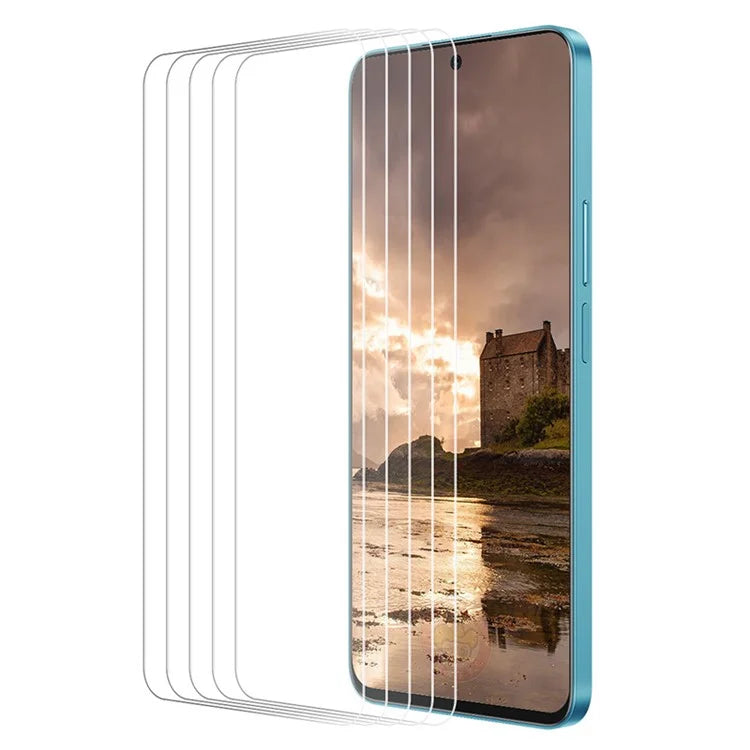 ENKAY HAT PRINCE 5Pcs For Realme Narzo N55 4G  /  C55 Tempered Glass Ultra Clear 9H High Aluminum-silicon Glass Film