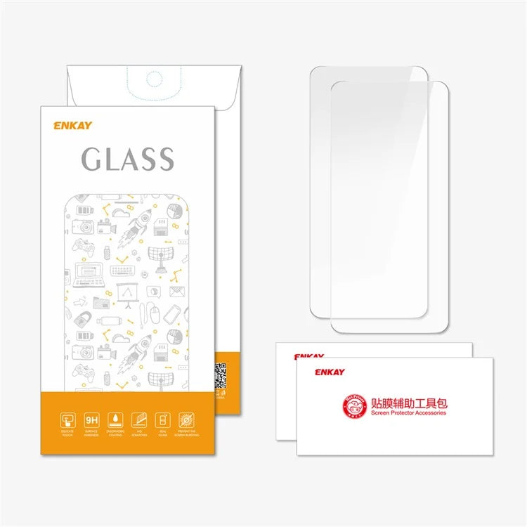 ENKAY HAT PRINCE 2Pcs For Realme 11 5G (Global) Screen Protector Large Arc Edge