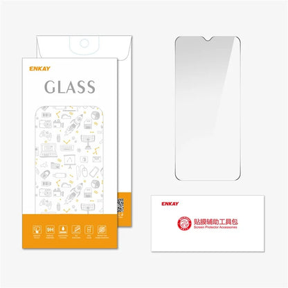ENKAY HAT PRINCE For Honor X6a 4G / X5 Plus Screen Protector Full Glue High Aluminum-silicon Glass Film