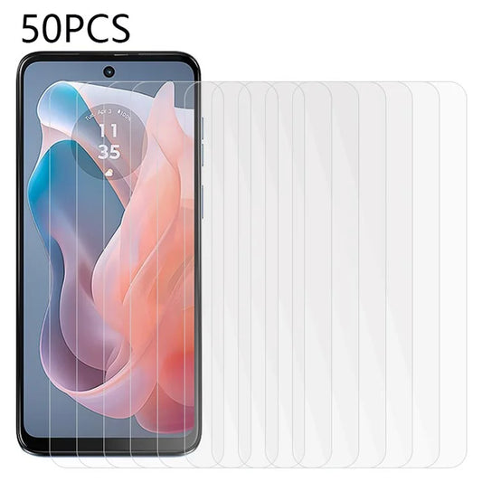 50PCS For Motorola Moto G04 4G / G24 4G Screen Protector 2.5D Clear Tempered Glass Film