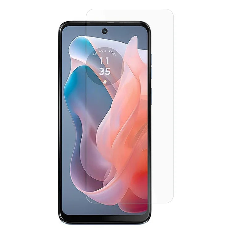 AMORUS For Motorola Moto G04 4G / G24 4G Screen Protector 2.5D Clear High Aluminum-silicon Glass Film