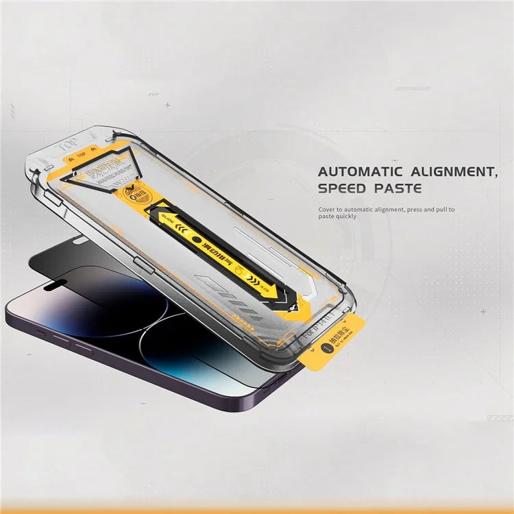TGVIS For iPhone 14 Pro Privacy Screen Protector Set Phone Front Screen Film+Back Protector