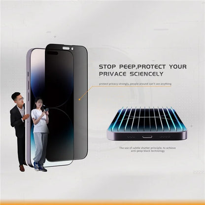 TGVIS For iPhone 14 Pro Privacy Screen Protector Set Phone Front Screen Film+Back Protector