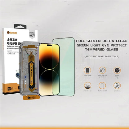 TGVIS For iPhone 14 Pro Eye Protection Screen Protector High HD Clear Front Film+Back Protector