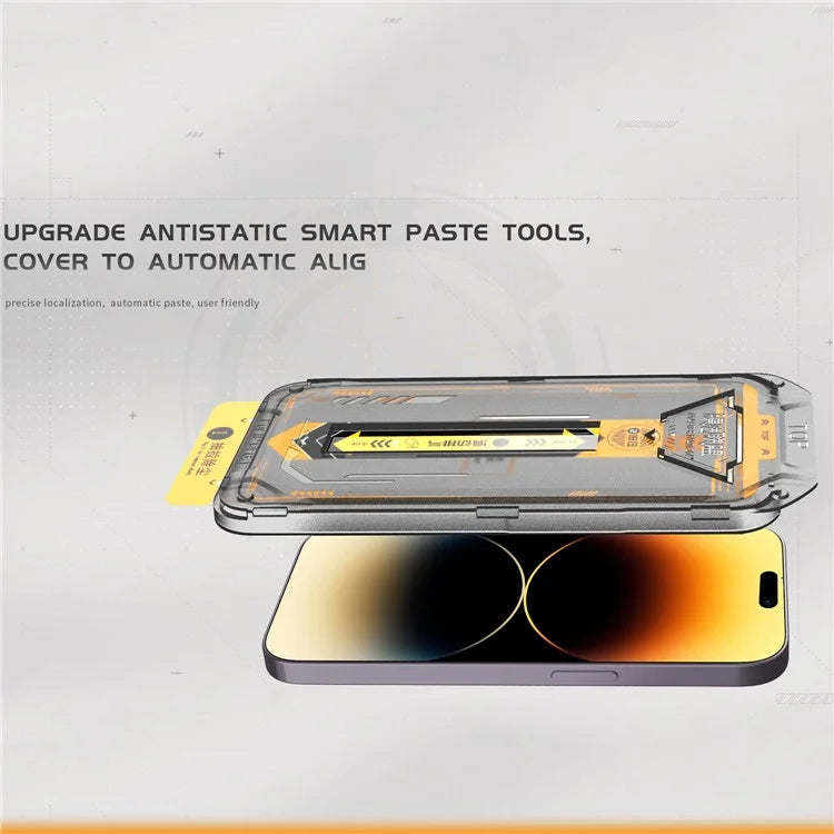 TGVIS For iPhone 14 Pro Eye Protection Screen Protector High HD Clear Front Film+Back Protector