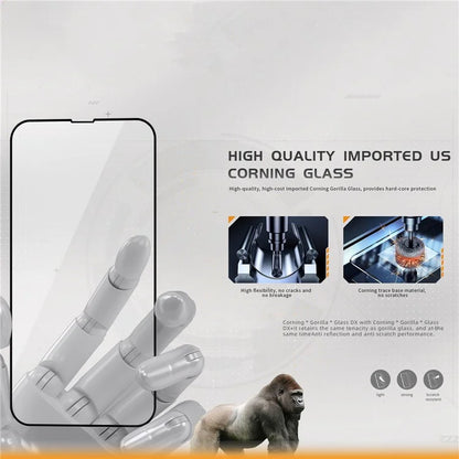 TGVIS For iPhone 14 Pro Screen Protector Corning Gorilla Glass Anti-Shatter Front Film+Back Protector