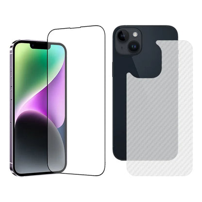 TGVIS For iPhone 14 Full Screen Protector AR Clear Front Film+Back Protector