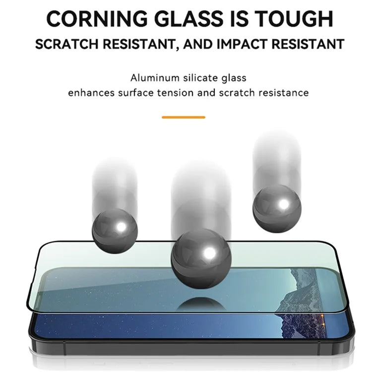 TGVIS For iPhone 15 Pro 2.5D Screen Protector Eye Protection Front Film+Back Protector