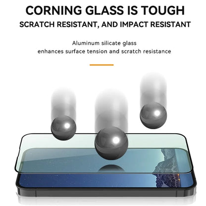 TGVIS For iPhone 15 Pro 2.5D Screen Protector Eye Protection Front Film+Back Protector