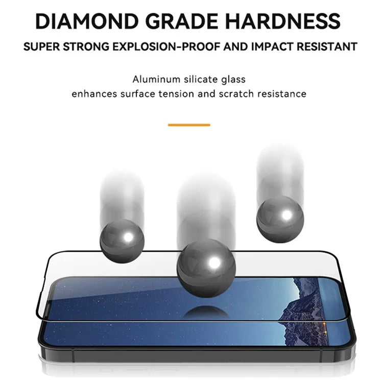 TGVIS For iPhone 15 Antibacterial Screen Protector Full Cover Front Film+Back Protector