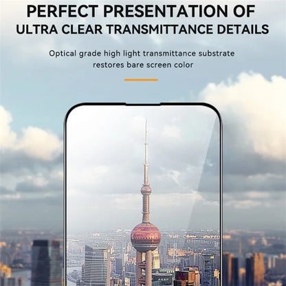 TGVIS For iPhone 15 Pro Antibacterial Screen Protector Ultra Clear Front Film+Back Protector