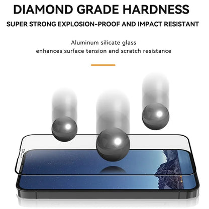 TGVIS For iPhone 15 Pro Max Protective Front Film AG Matte 9H Screen Protector+Back Cover