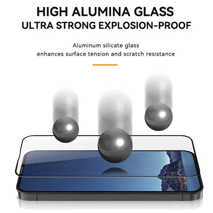 TGVIS For iPhone 15 Pro Max Back Film+Clear High Aluminum-silicon Glass Screen Protector