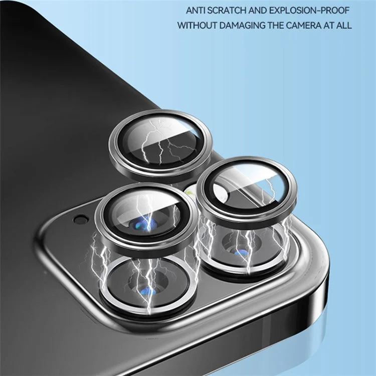 TGVIS 1 Set For iPhone 15 Pro / 15 Pro Max Camera Lens Protector AR Clear Individual Lens Film