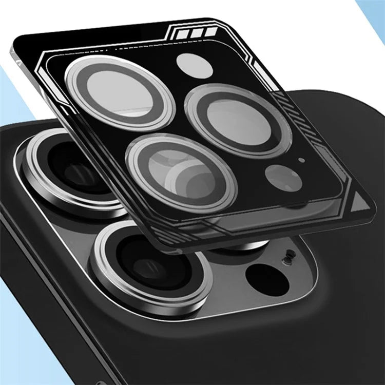 TGVIS 1 Set For iPhone 15 Pro / 15 Pro Max Camera Lens Protector AR Clear Individual Lens Film