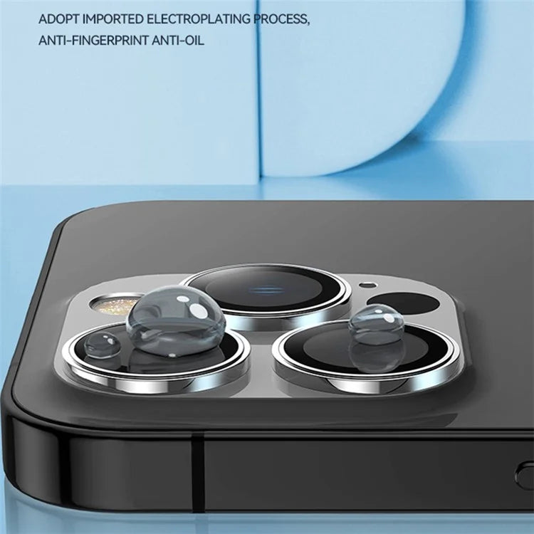 TGVIS 1 Set For iPhone 15 Pro / 15 Pro Max Camera Lens Protector AR Clear Individual Lens Film