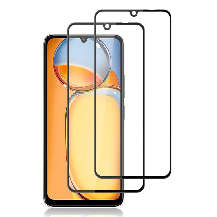 AMORUS 2Pcs For Xiaomi Redmi 13C 4G / Redmi 13C 5G / Poco C65 4G Film Silk Printing Full Screen Protector