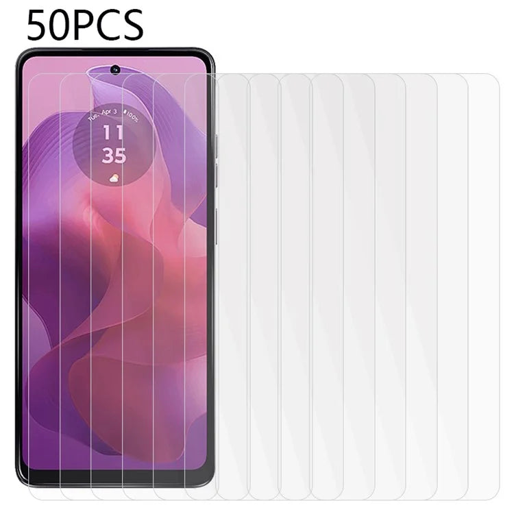 50PCS For Motorola Moto Moto G24 4G / G04 4G Tempered Glass Screen Protector 2.5D 0.3mm HD Clear Film