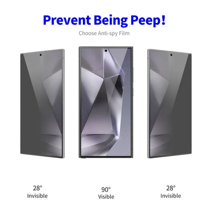 ENKAY HAT PRINCE For Samsung Galaxy S24 Ultra Anti-Peep Full Screen Protector HD Transparent