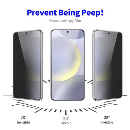 ENKAY HAT PRINCE 5Pcs For Samsung Galaxy S24+ Screen Protector 28-Degree Anti-SpY Film