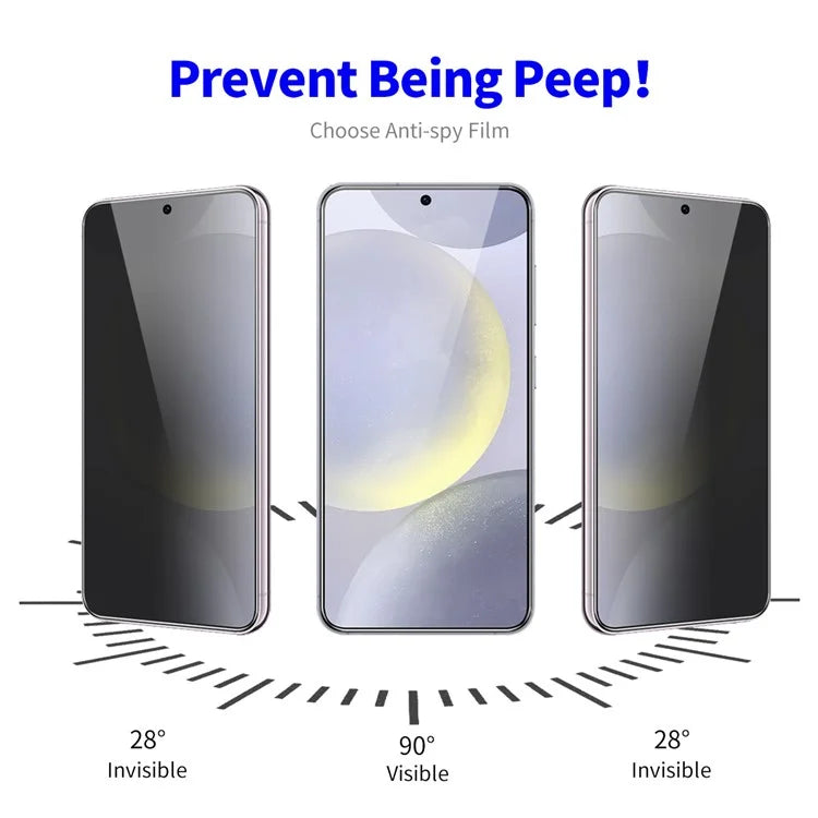 ENKAY HAT PRINCE For Samsung Galaxy S24+ Anti-Spy Full Glue Screen Protector Full Coverage