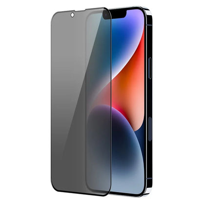 ENKAY HAT PRINCE For iPhone 14 Anti-Spy Screen Protector Silk Printing Complete Covering Film