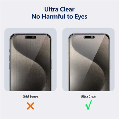 ENKAY HAT PRINCE 5Pcs For iPhone 15 Pro Max Anti-peep Screen Protector Full Glue Silk Printing Film