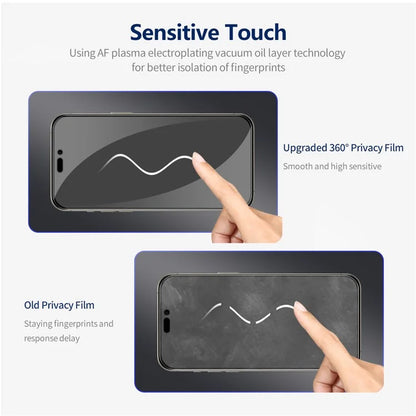 ENKAY HAT PRINCE 2Pcs For iPhone 15 Anti-Spy Film 9H Scratch-proof Screen Protector