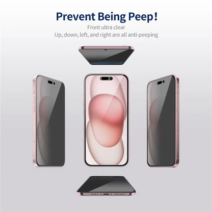 ENKAY HAT PRINCE 2Pcs For iPhone 15 Plus Screen Protector Privacy Protection Anti-explosion Film