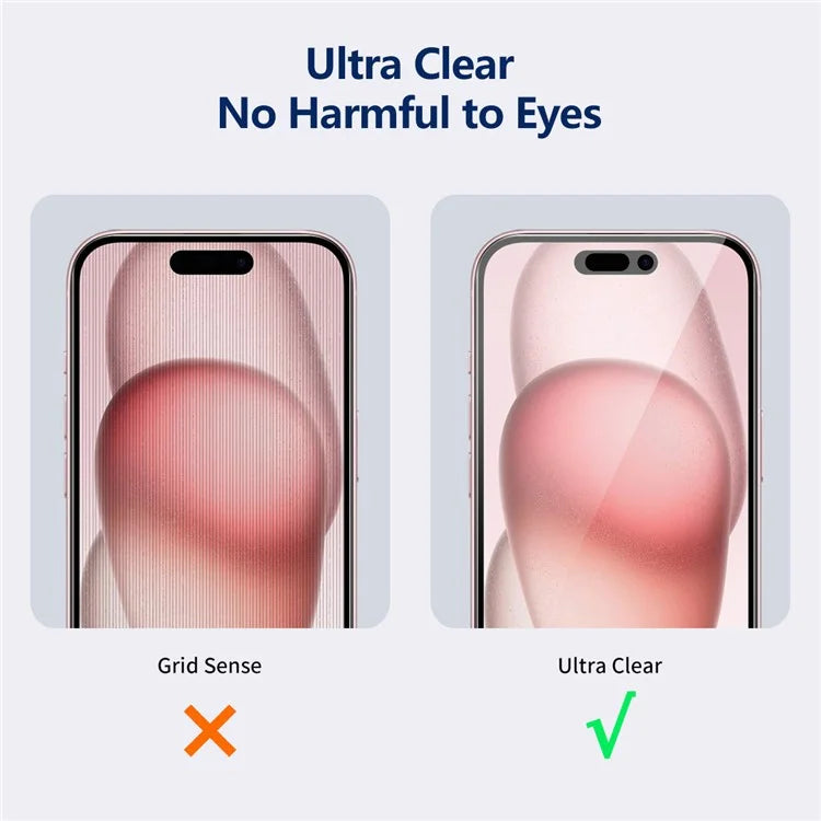 ENKAY HAT PRINCE 2Pcs For iPhone 15 Plus Screen Protector Privacy Protection Anti-explosion Film